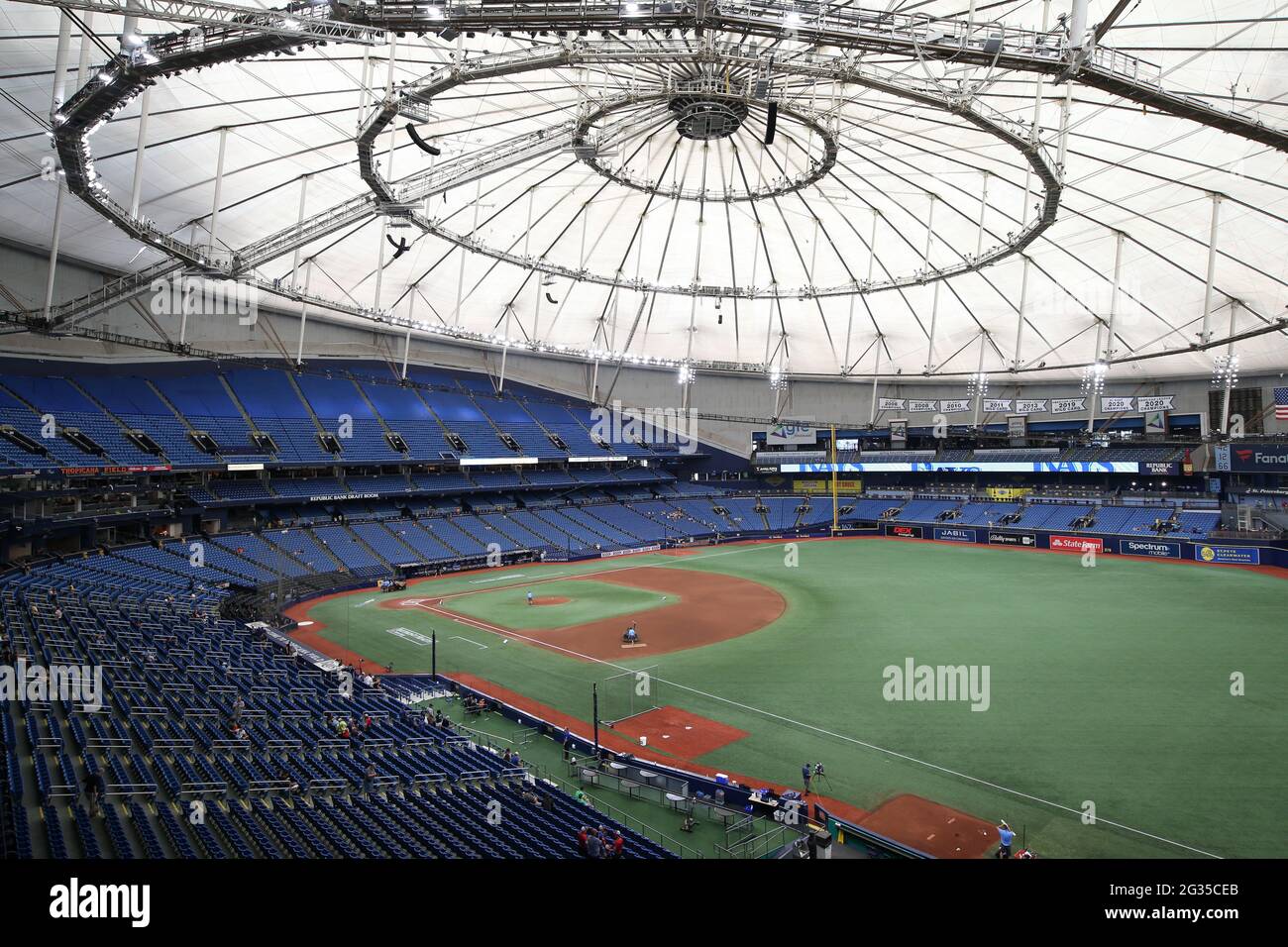 St. Petersburg, FL. USA; A general view of Baltimore Orioles fans in the  stands during a major league baseball game against the Tampa Bay Rays,  Tuesd Stock Photo - Alamy