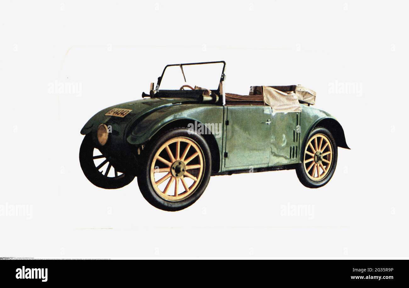 transport / transportation, car, vehicle variants, Hanomag 2/10 HP, year of construction: 1927, ADDITIONAL-RIGHTS-CLEARANCE-INFO-NOT-AVAILABLE Stock Photo