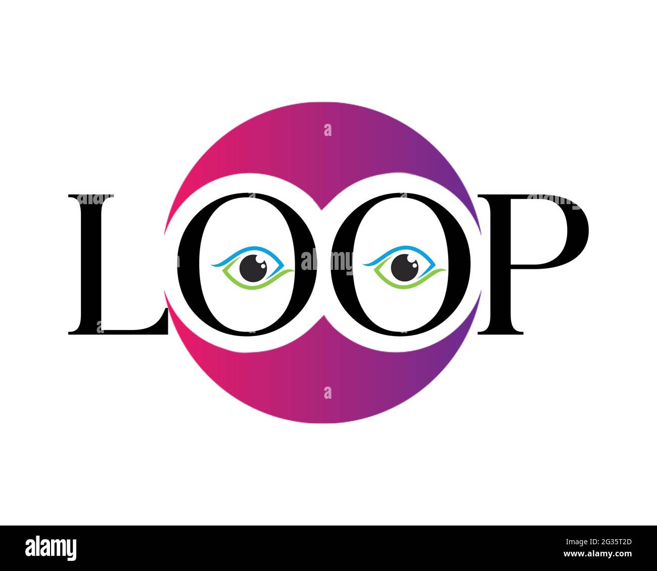 Loop logo Stock Photo