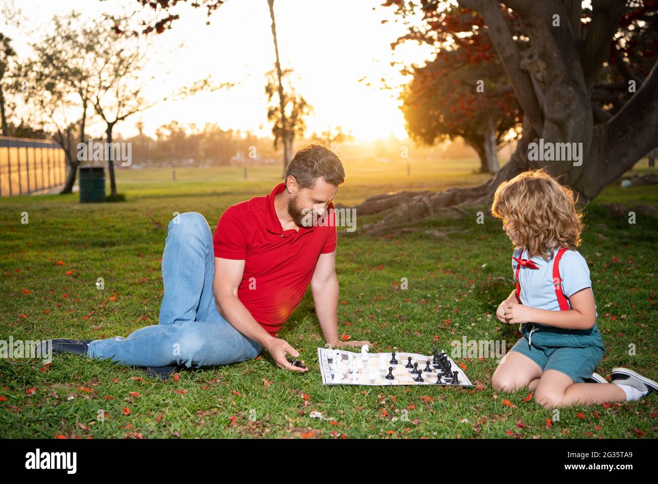 happy family. parenthood and childhood. spending time together. strategic and tactic Stock Photo