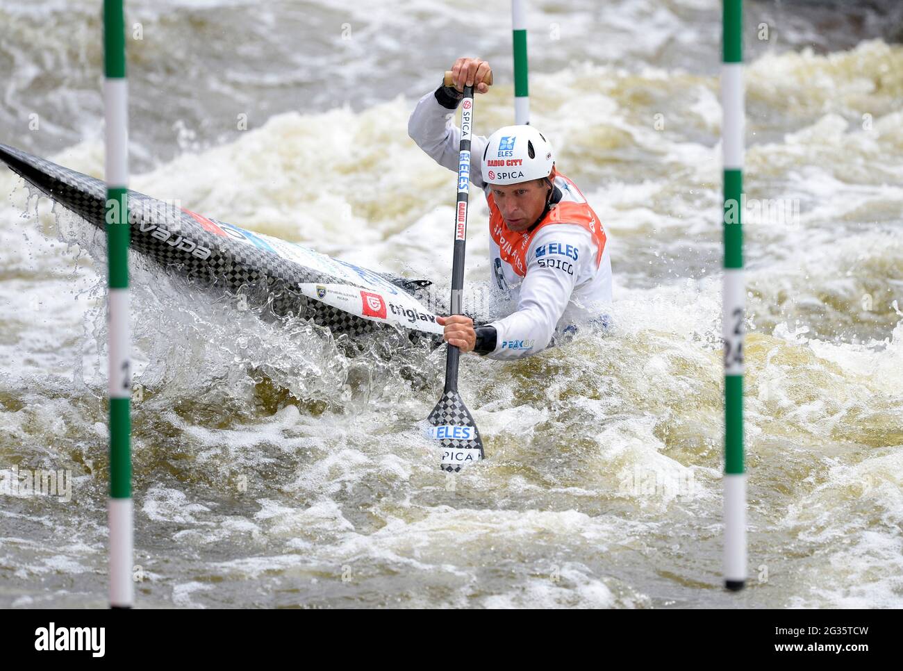 Prague, Czech Republic. 13th June, 2021. Benjamin Savsek of Slovenia