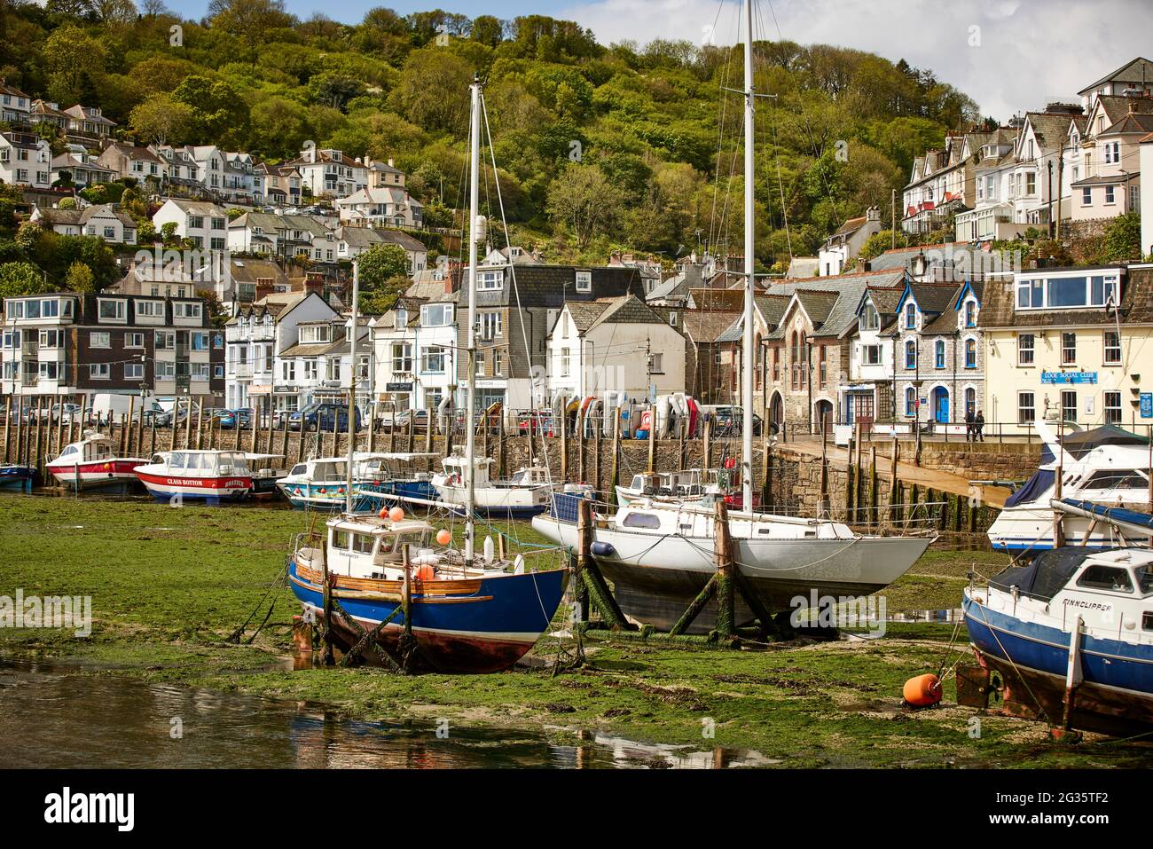 CORNISH fishing port Looe in Cornwall pictured Looe Harbour and