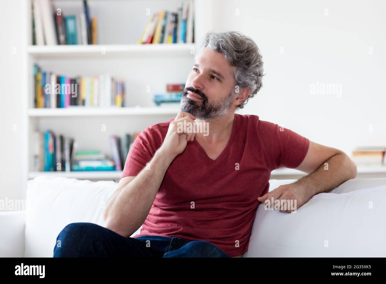 Adult thinking hi-res stock photography and images - Alamy