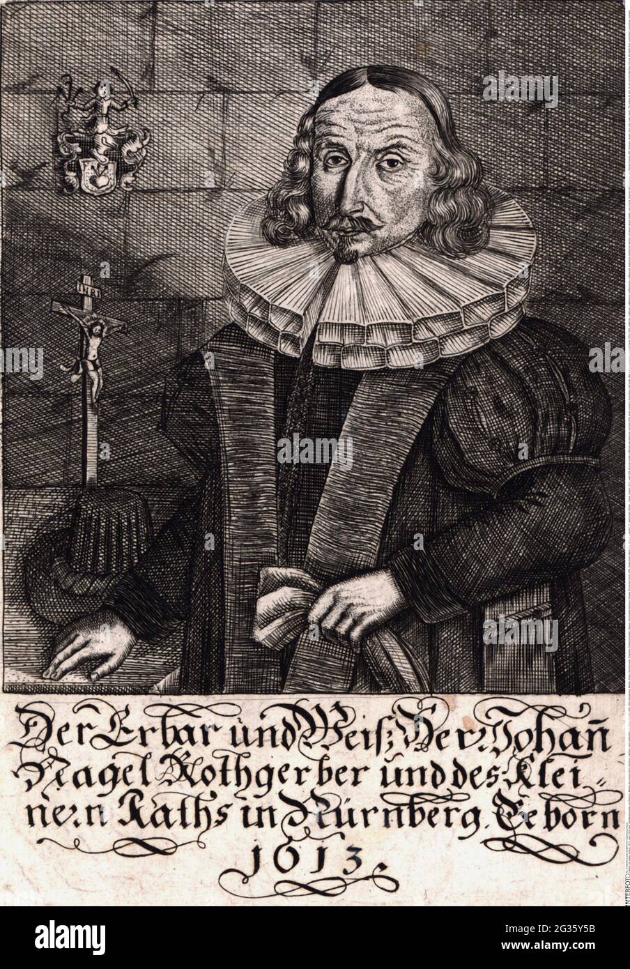 Nagel, Johann, 1613 - past 1669, German master craftsman and alderman, ARTIST'S COPYRIGHT HAS NOT TO BE CLEARED Stock Photo