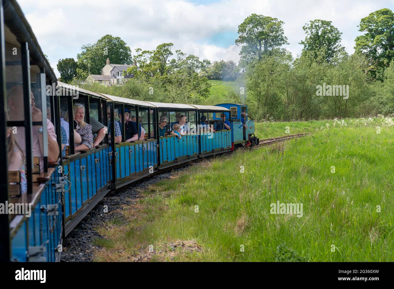 Heatherslaw Light Railway, Northumberland, UK Stock Photo