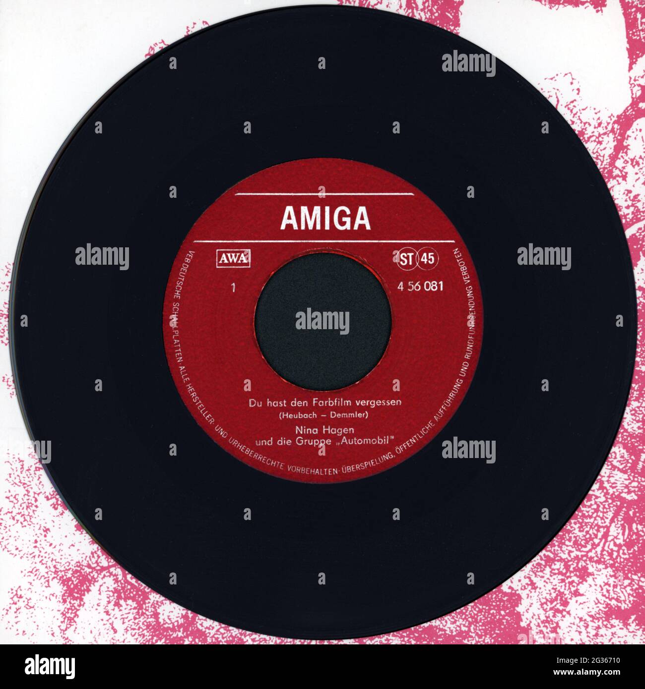 music records du hast denm farbfilm vergessen you forgot the colour film additional rights clearance info not available stock photo alamy