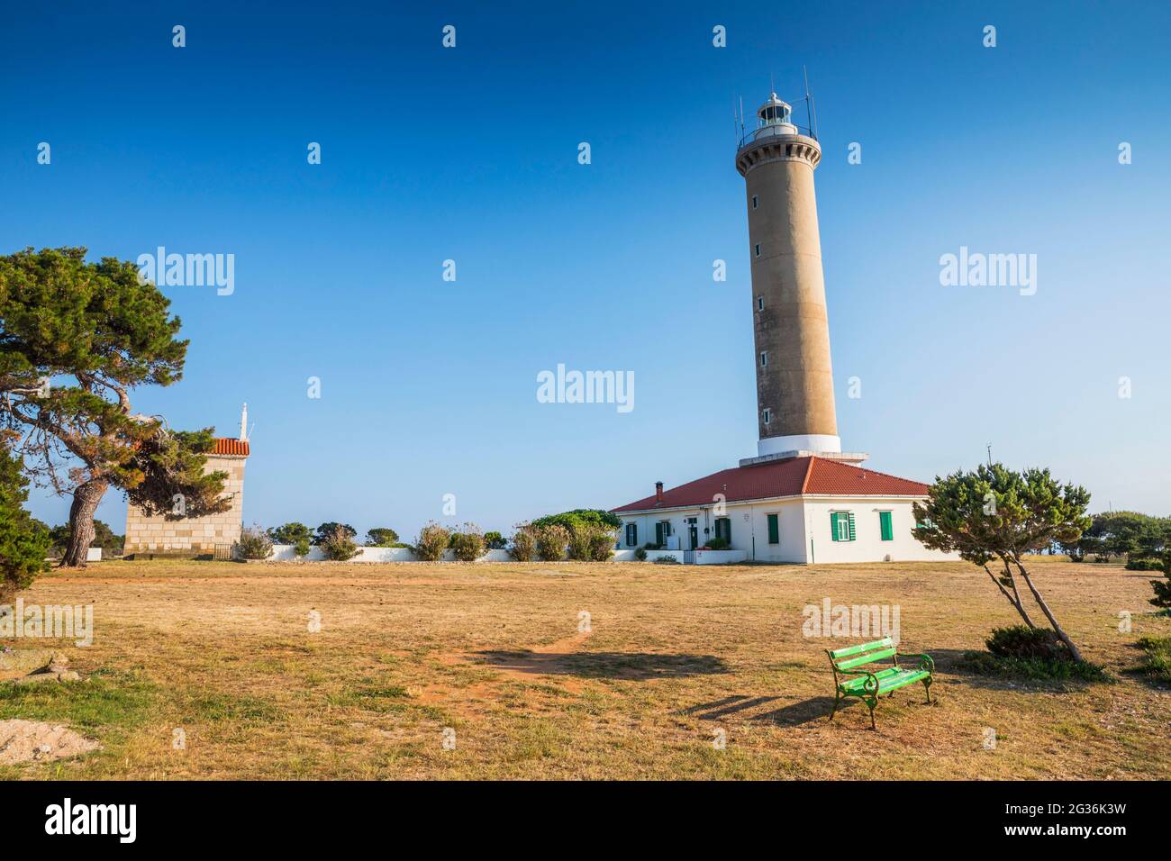 Veli Rat lighthouse Stock Photo