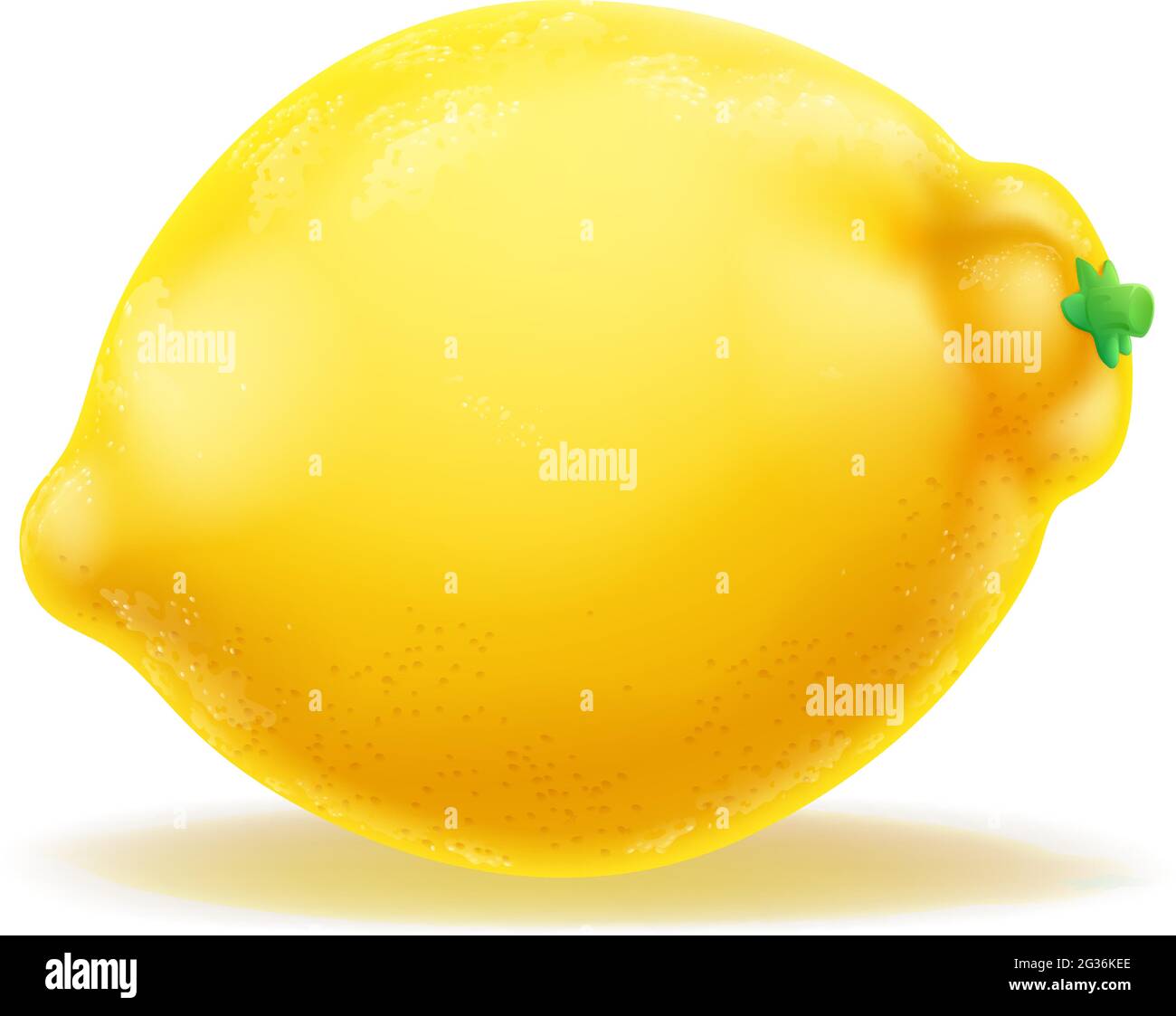Lemon Fruit Cartoon Emoji Icon Stock Vector