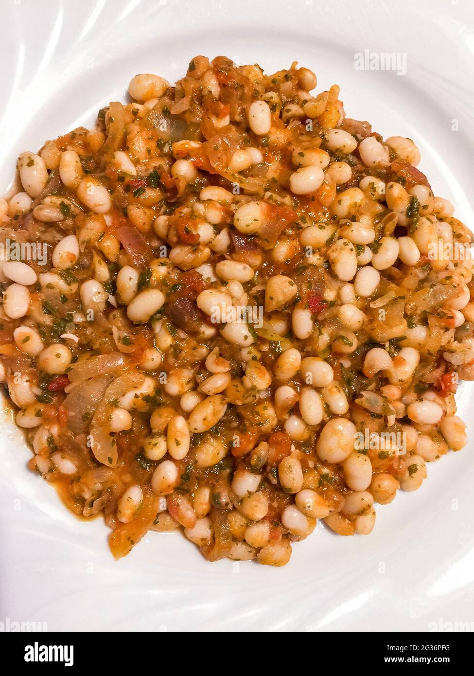 Beans italian vegetable soup Stock Photo Alamy