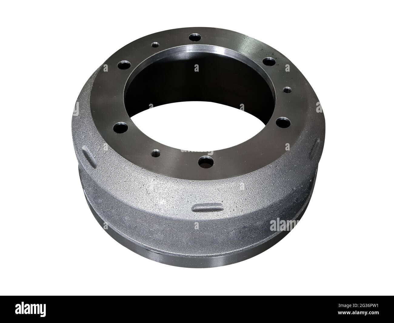 truck and bus brake drum isolated on white background Stock Photo Alamy