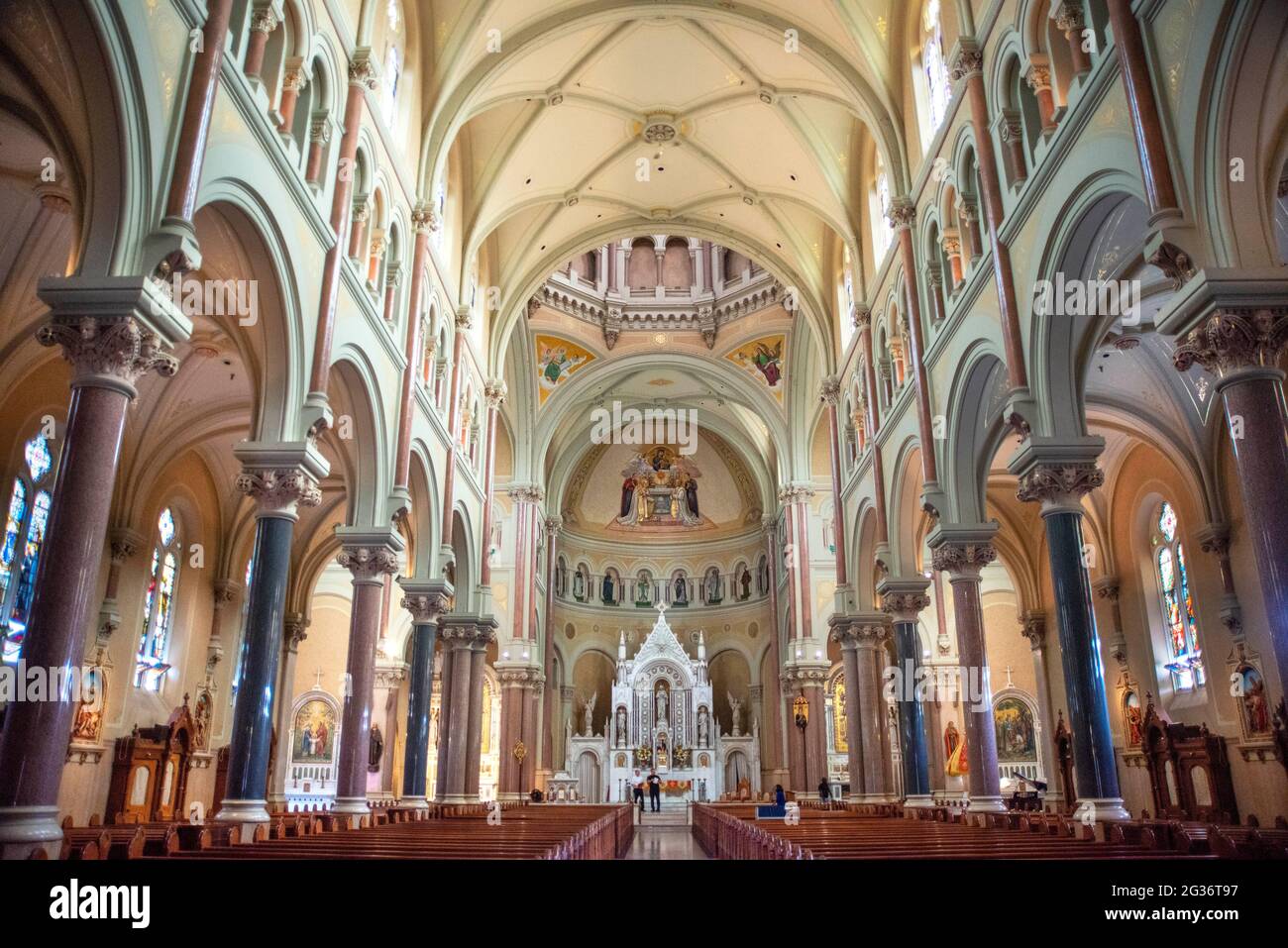 Inside Basilica of Our Lady of Perpetual Help in the Mission Hill