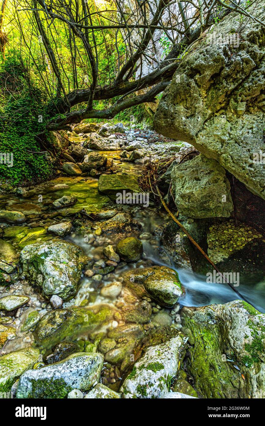 Flow Between Rocks River water flows between rocks hi-res stock photography and images - Alamy