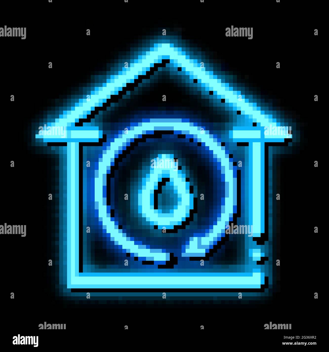 house water neon glow icon illustration Stock Vector Image & Art - Alamy