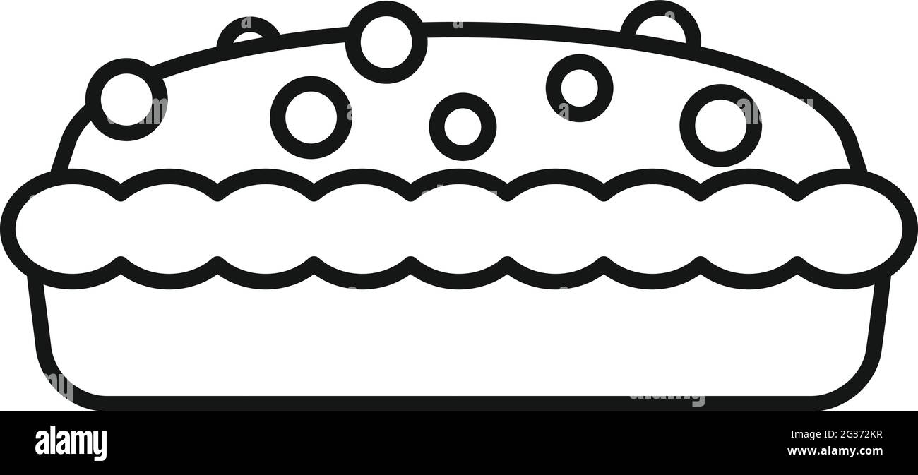 Berry cake icon, outline style Stock Vector Image & Art - Alamy