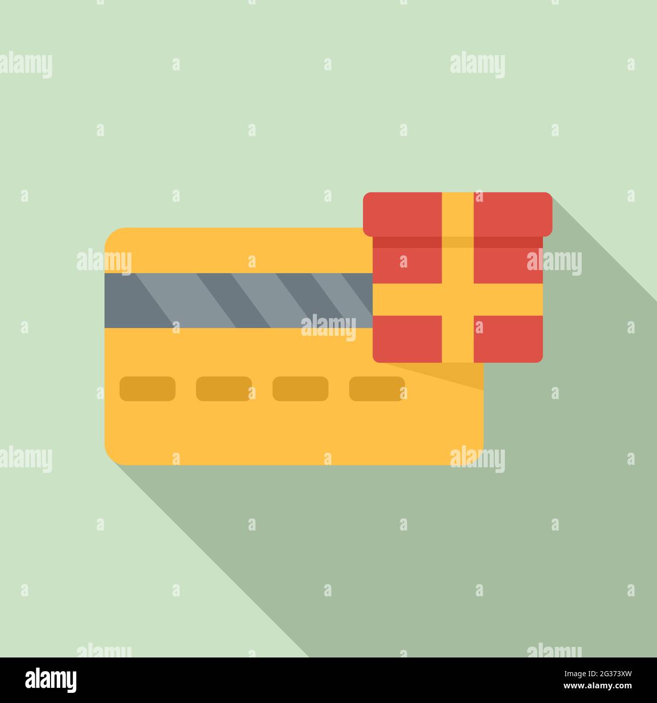 Bonus credit card icon, flat style Stock Vector Image & Art - Alamy