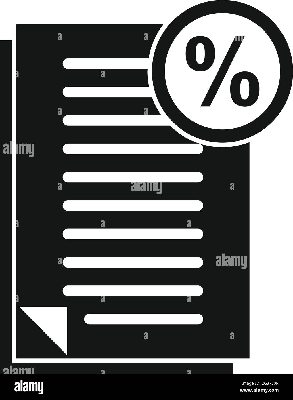 Bonus documents icon, simple style Stock Vector