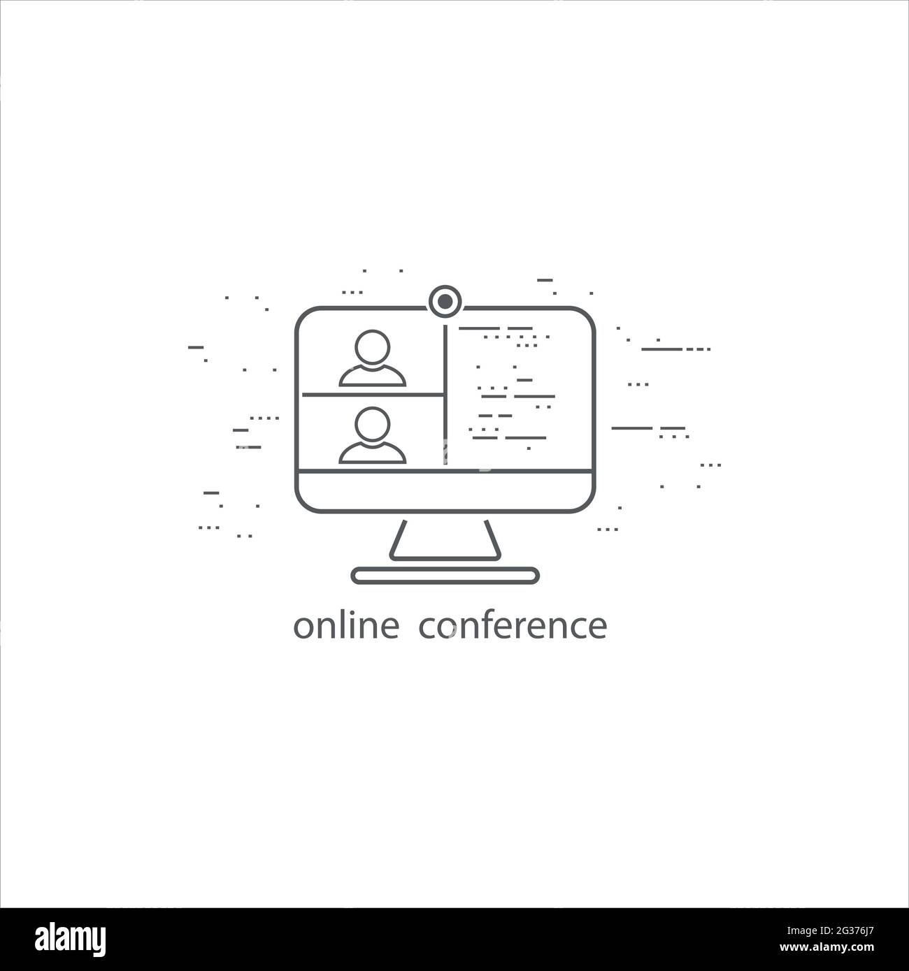 Online Training icon. Simple element illustration Stock Vector Image