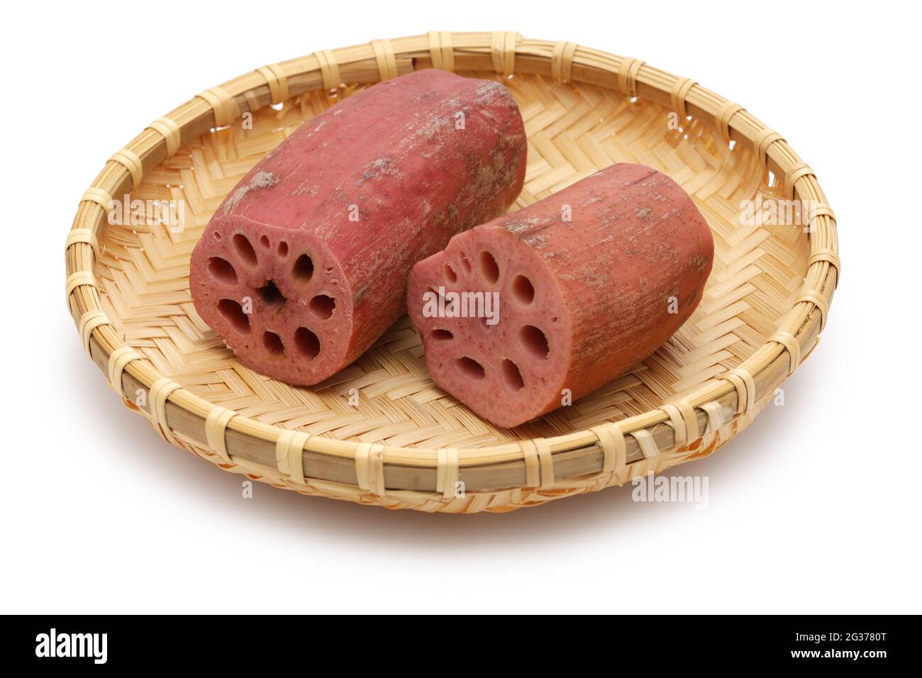red lotus roots, Japanese vegetable Akarenkon Stock Photo Alamy