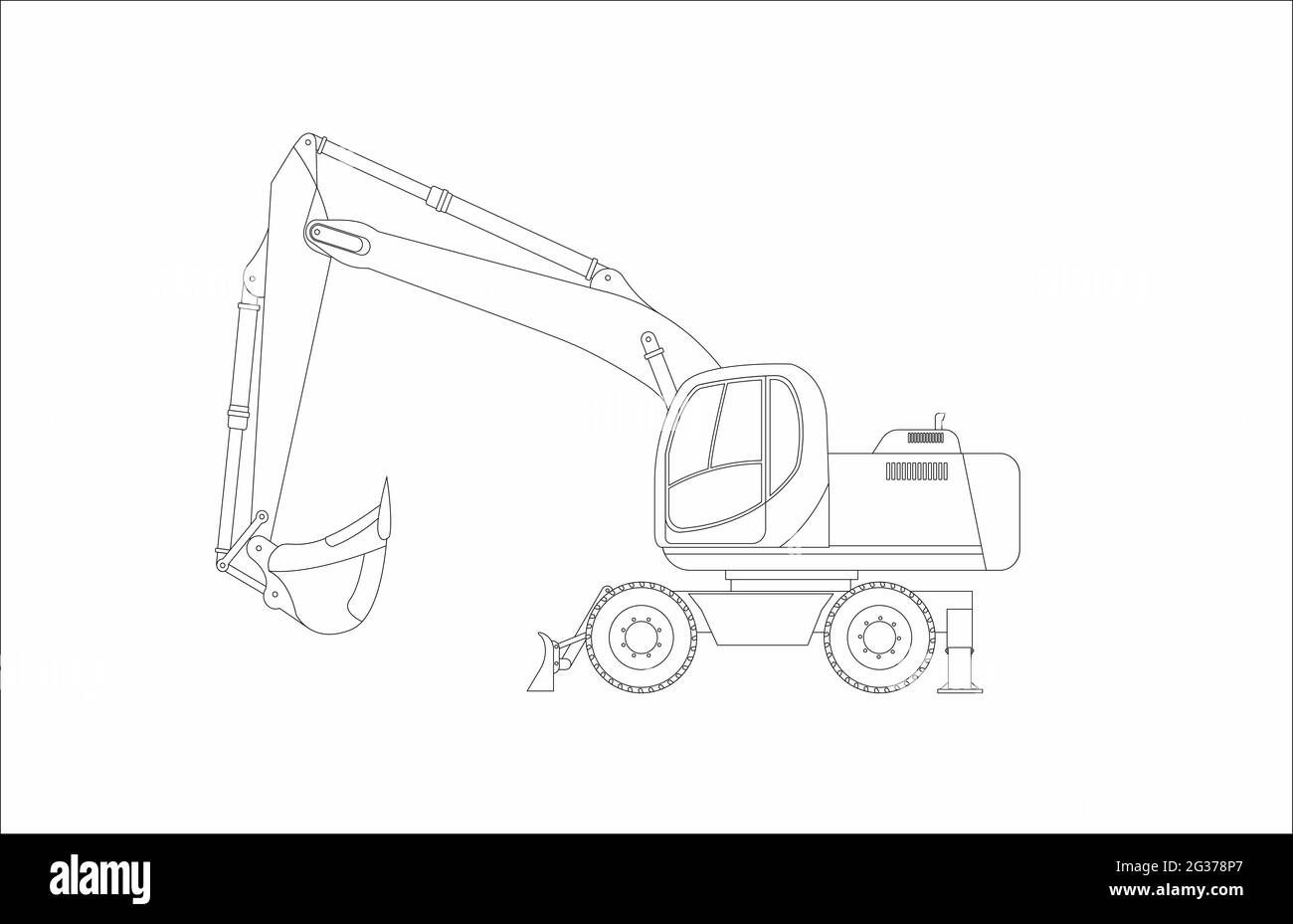 Bucket wheeled excavator hires stock photography and images Alamy