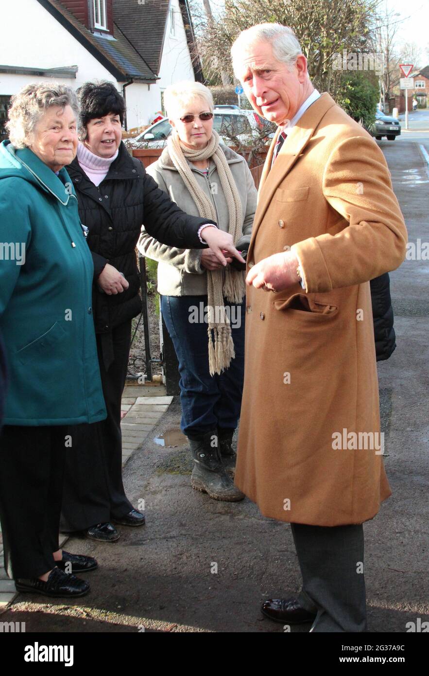 The prince of Wales prince Charles on his annual visit to Wales Stock Photo