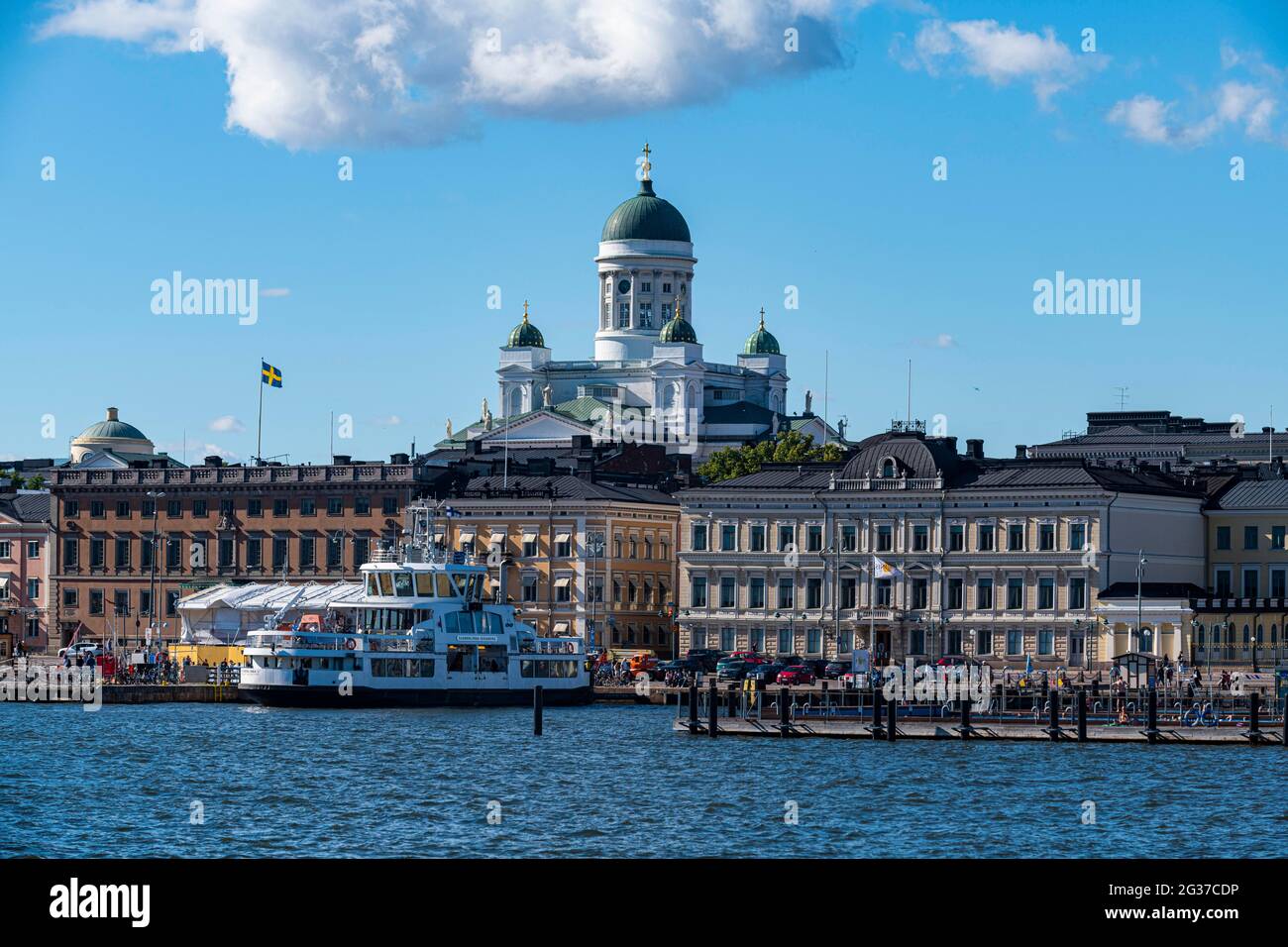 Skyline of Helsinki, Finland Stock Photo