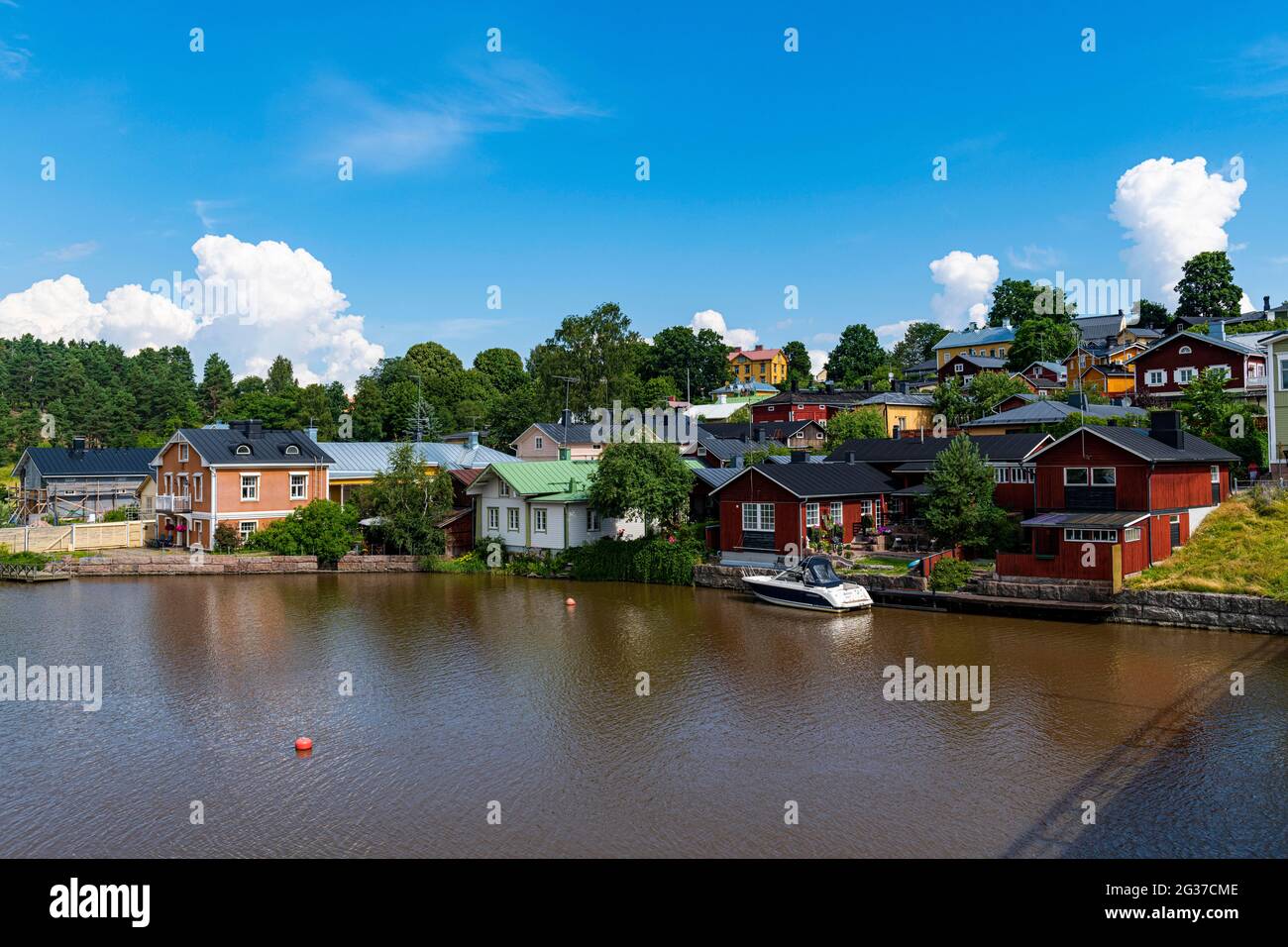 Wooden town of Poorvo, Finland Stock Photo