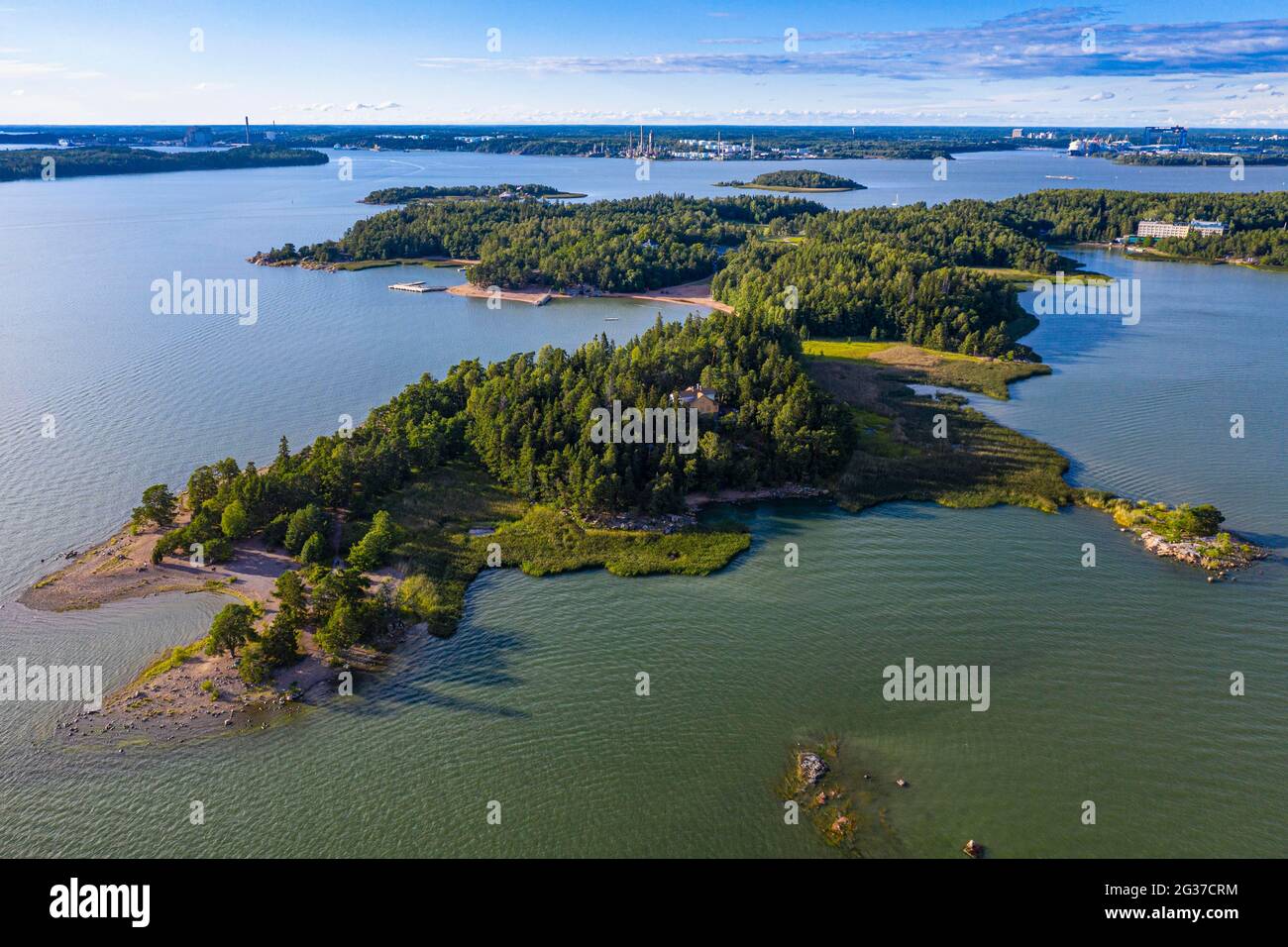 Aerial Of Ruissalo Peninsula Turku Finland Stock Photo Alamy
