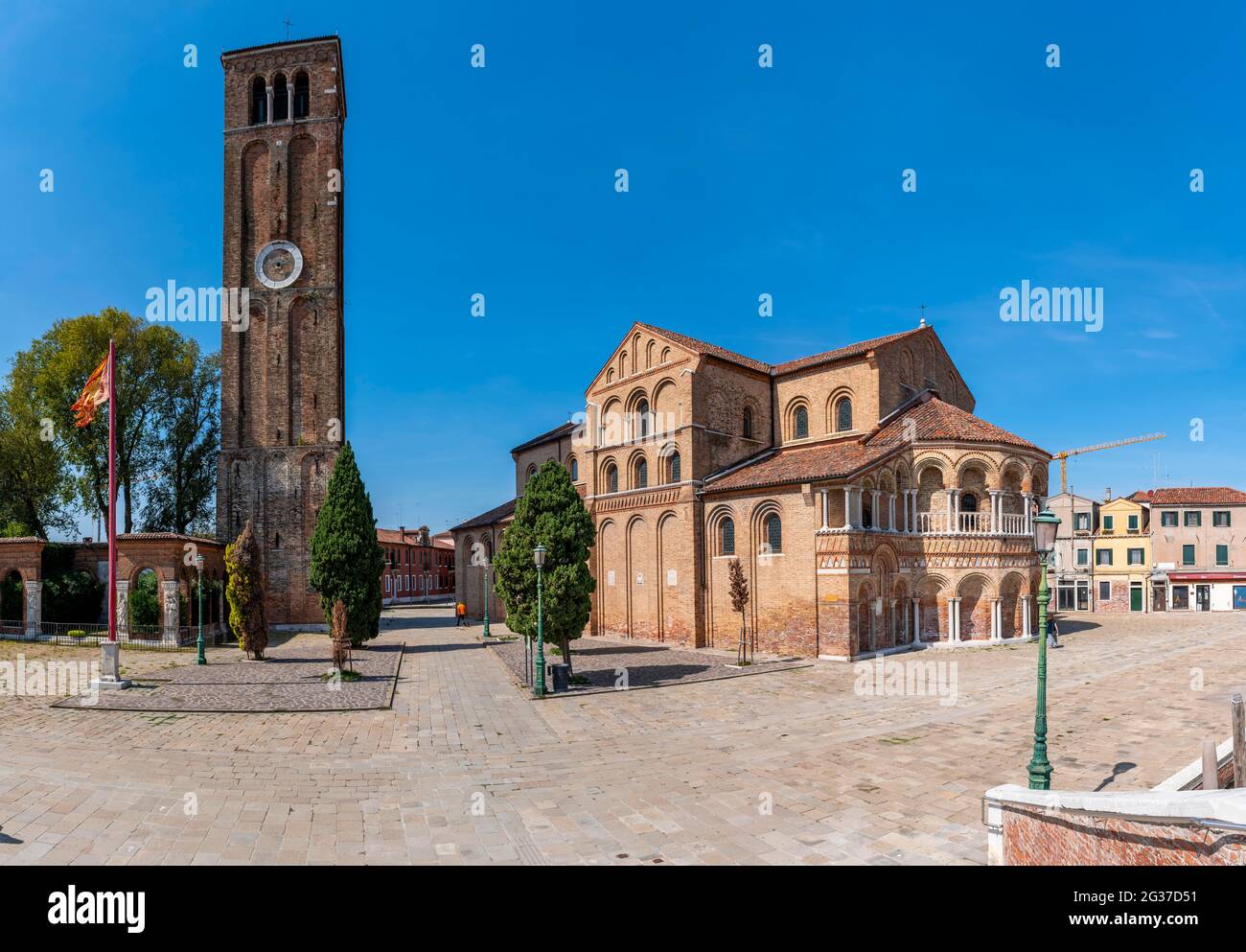 Basilica dei Santi Maria e Donato, Murano, Murano Island, Venice, Veneto, Italy Stock Photo