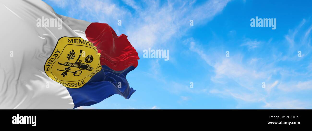 3d flag of memphis hi-res stock photography and images - Alamy