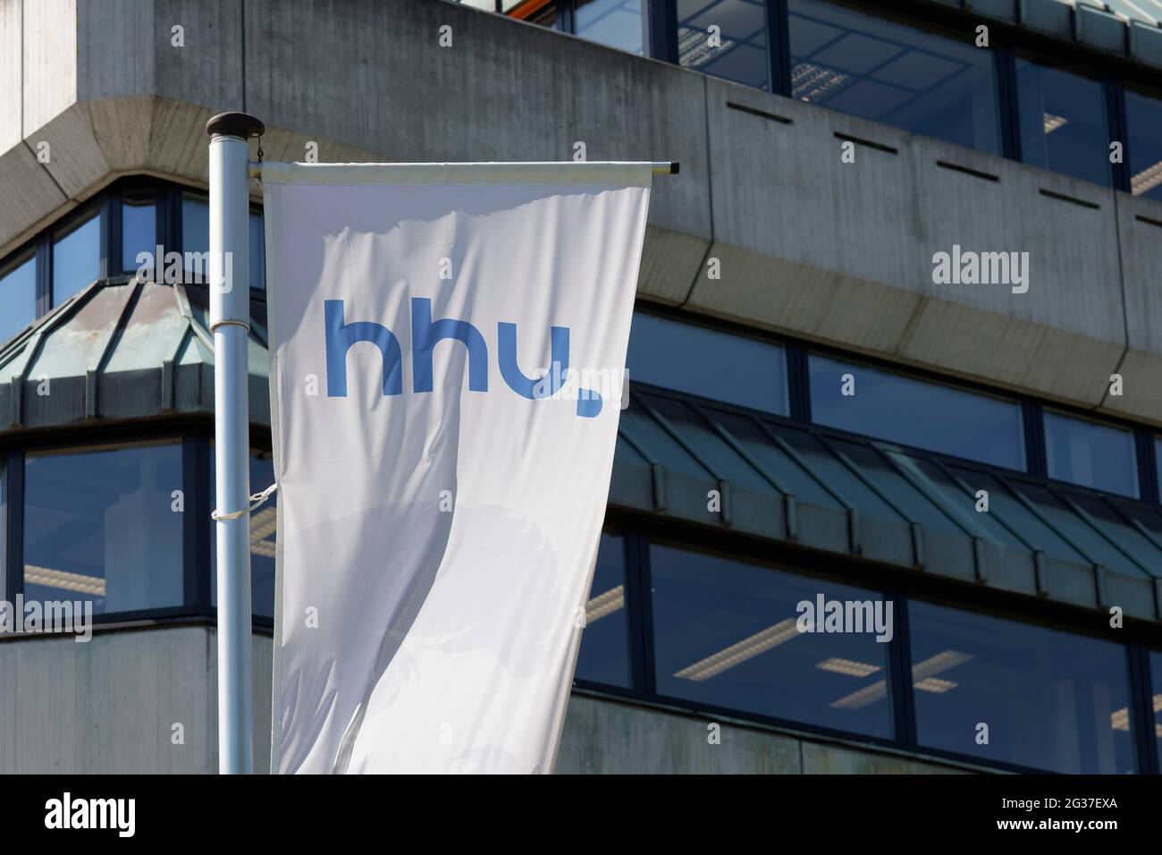 Logo of the Heinrich Heine University Duesseldorf, HHU, North  Rhine-Westphalia, Germany Stock Photo - Alamy
