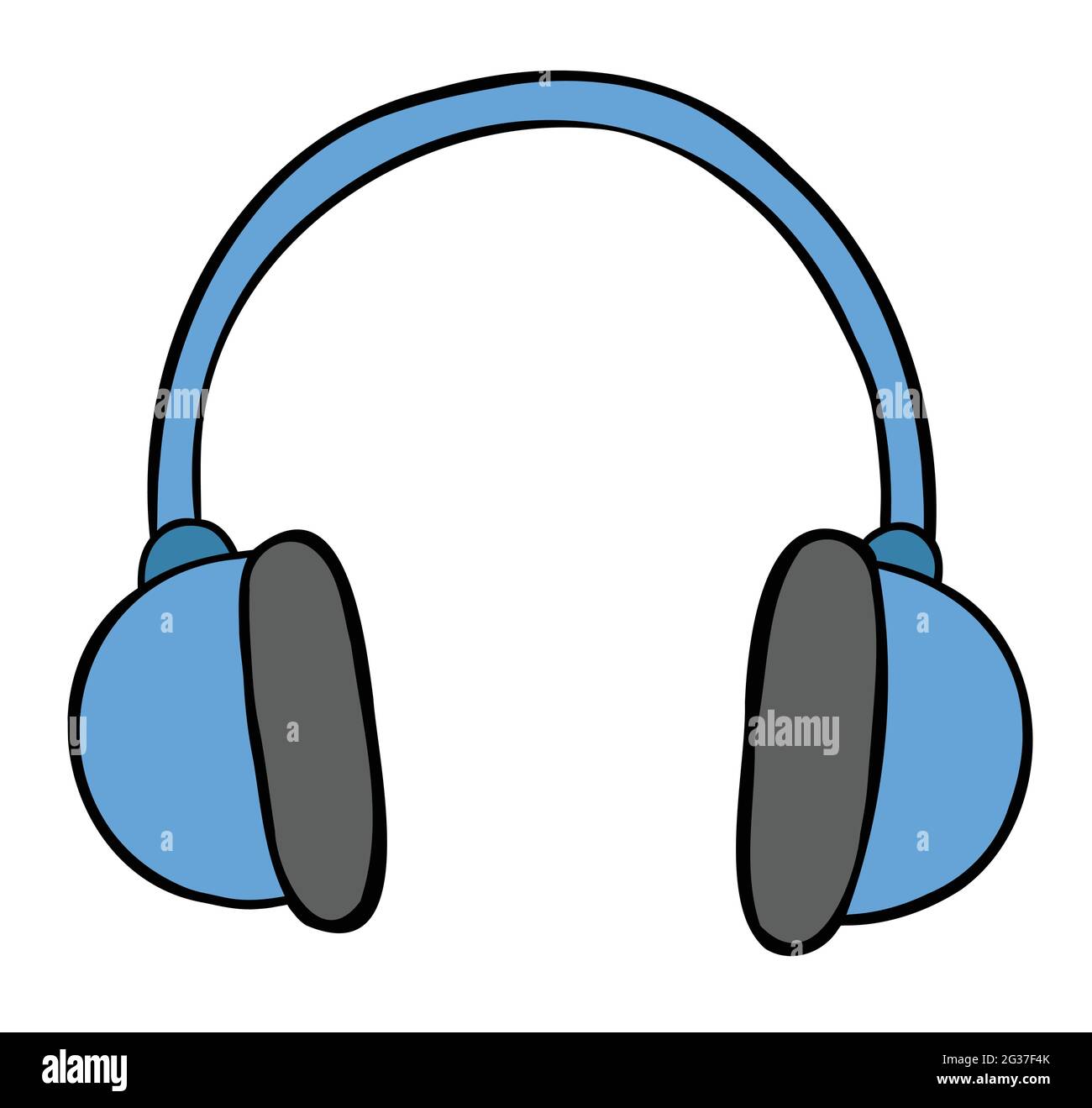 Cartoon Girl Headphone Vector High Resolution Stock Photography and