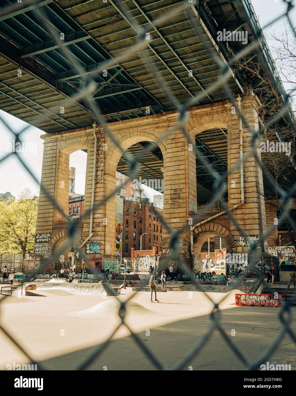 LES Coleman Skatepark, in the Lower East Side, Manhattan, New York City Stock Photo Alamy