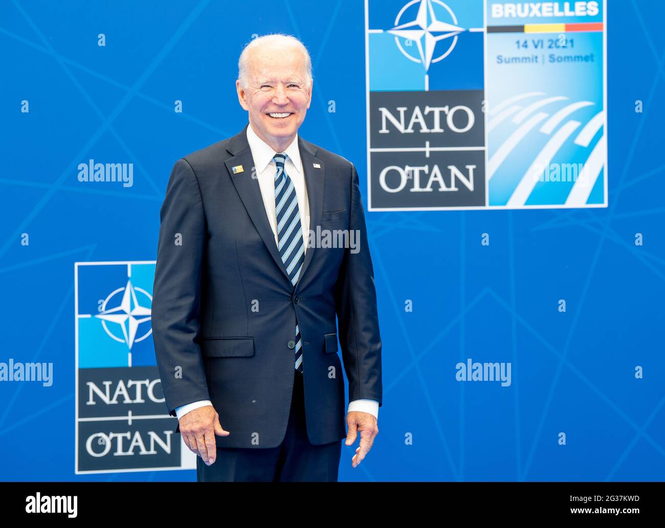 US President Joe Biden during NATO SUMMIT 2021 in Brussels, Belgium ...