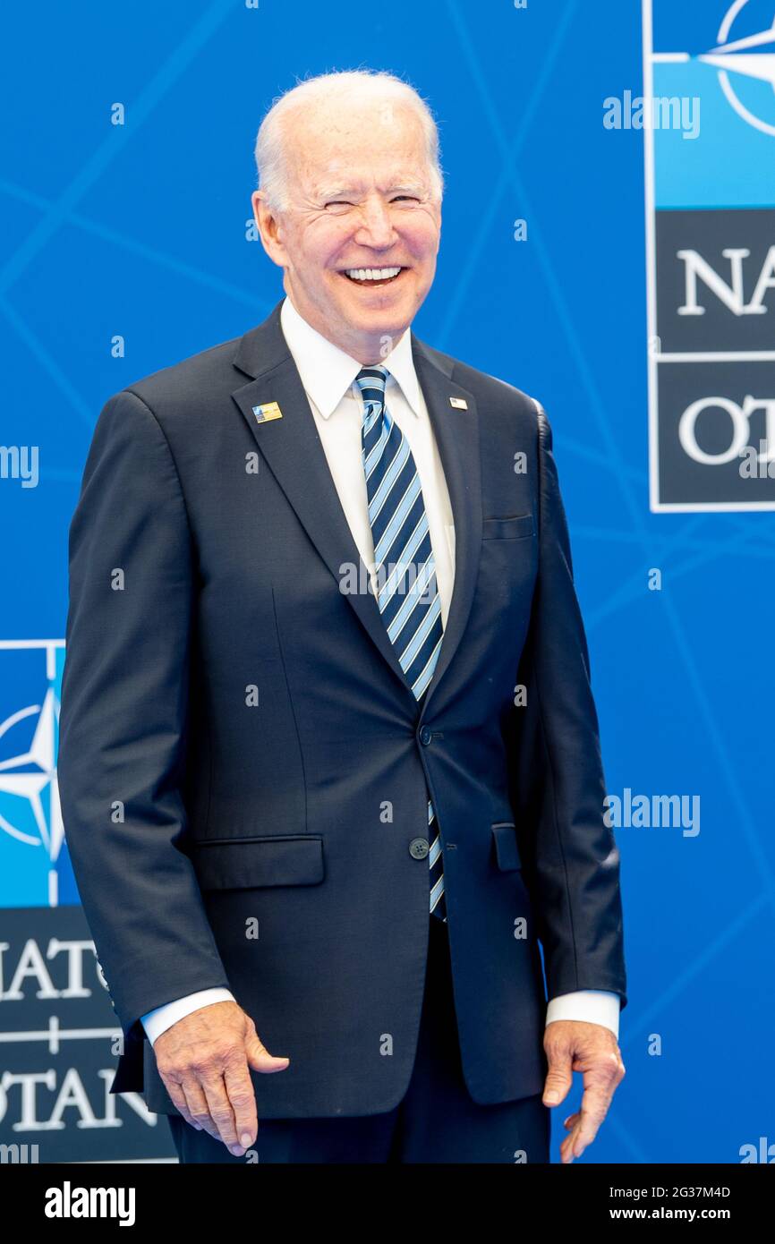 US President Joe Biden during NATO SUMMIT 2021 in Brussels, Belgium ...