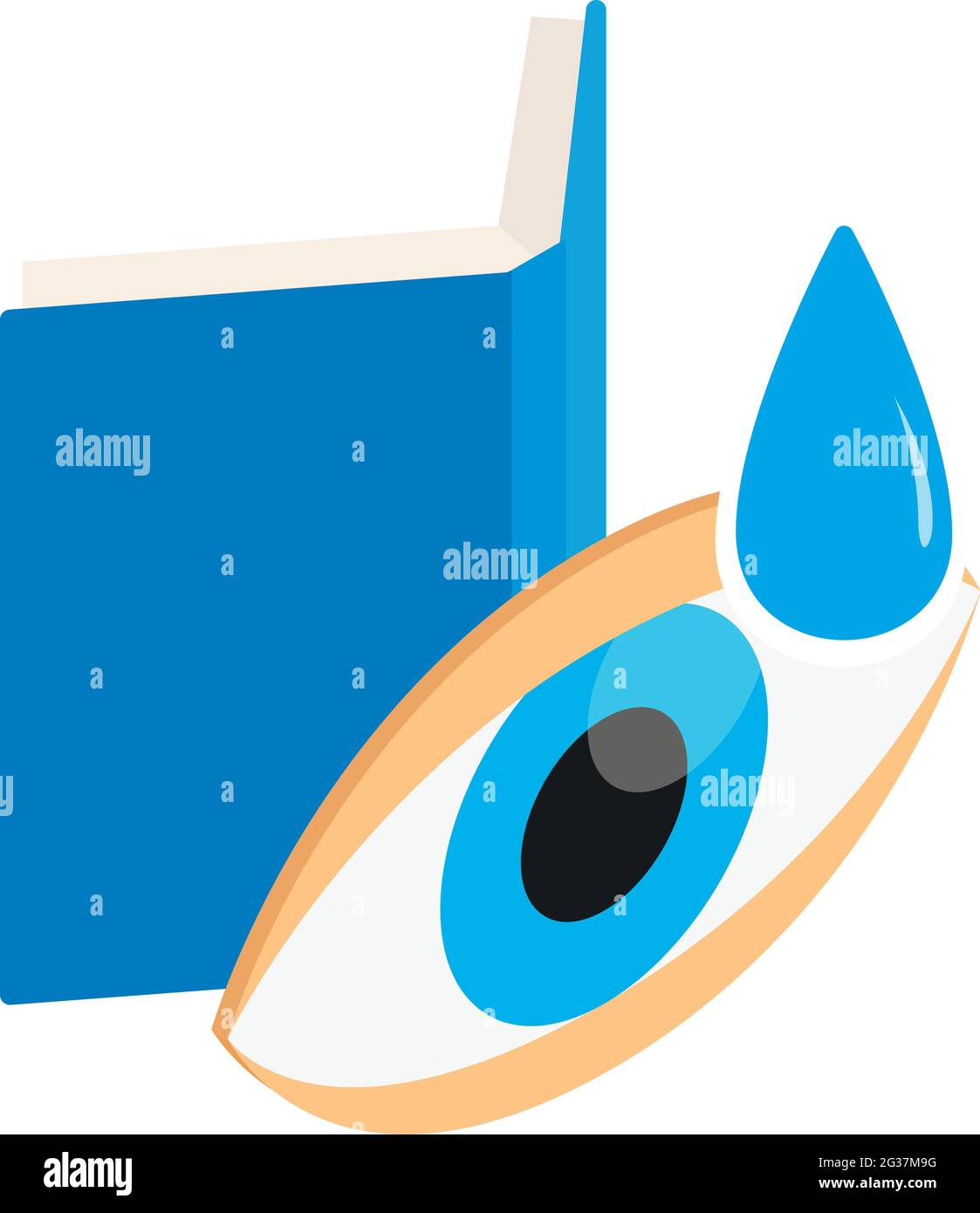 Eye drop icon. Isometric illustration of eye drop vector icon for web