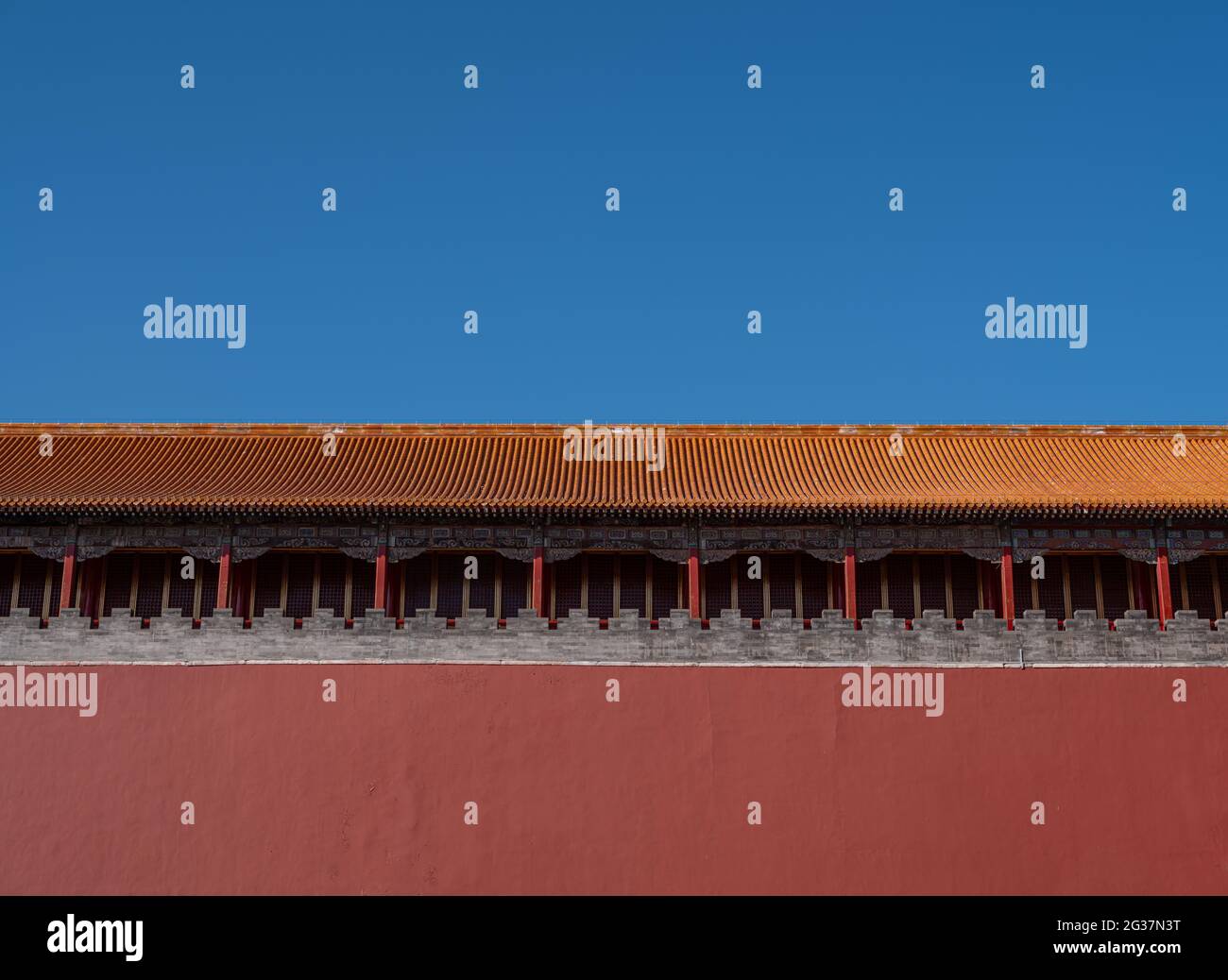 beautiful scenery of palace museum,Beijing,China Stock Photo