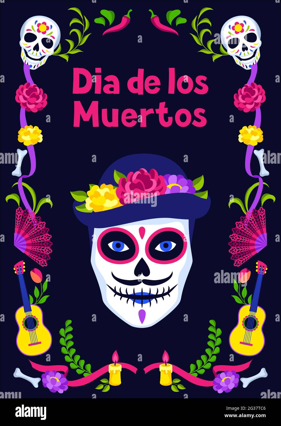 Day of the dead feast mexico Stock Vector Images Alamy