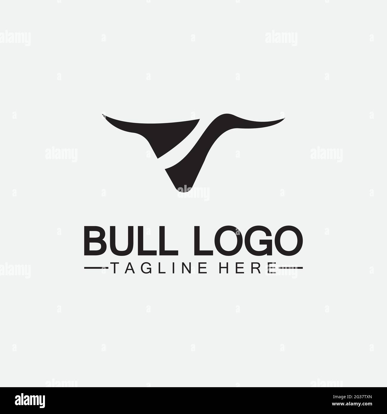 Bull logo and symbols vector template icons app Stock Vector Image ...