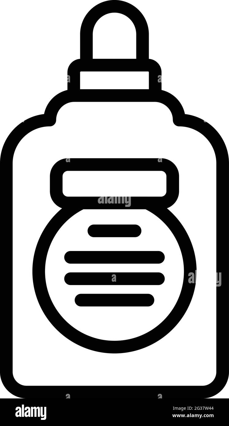 Curly hair conditioner icon. Outline Curly hair conditioner vector icon