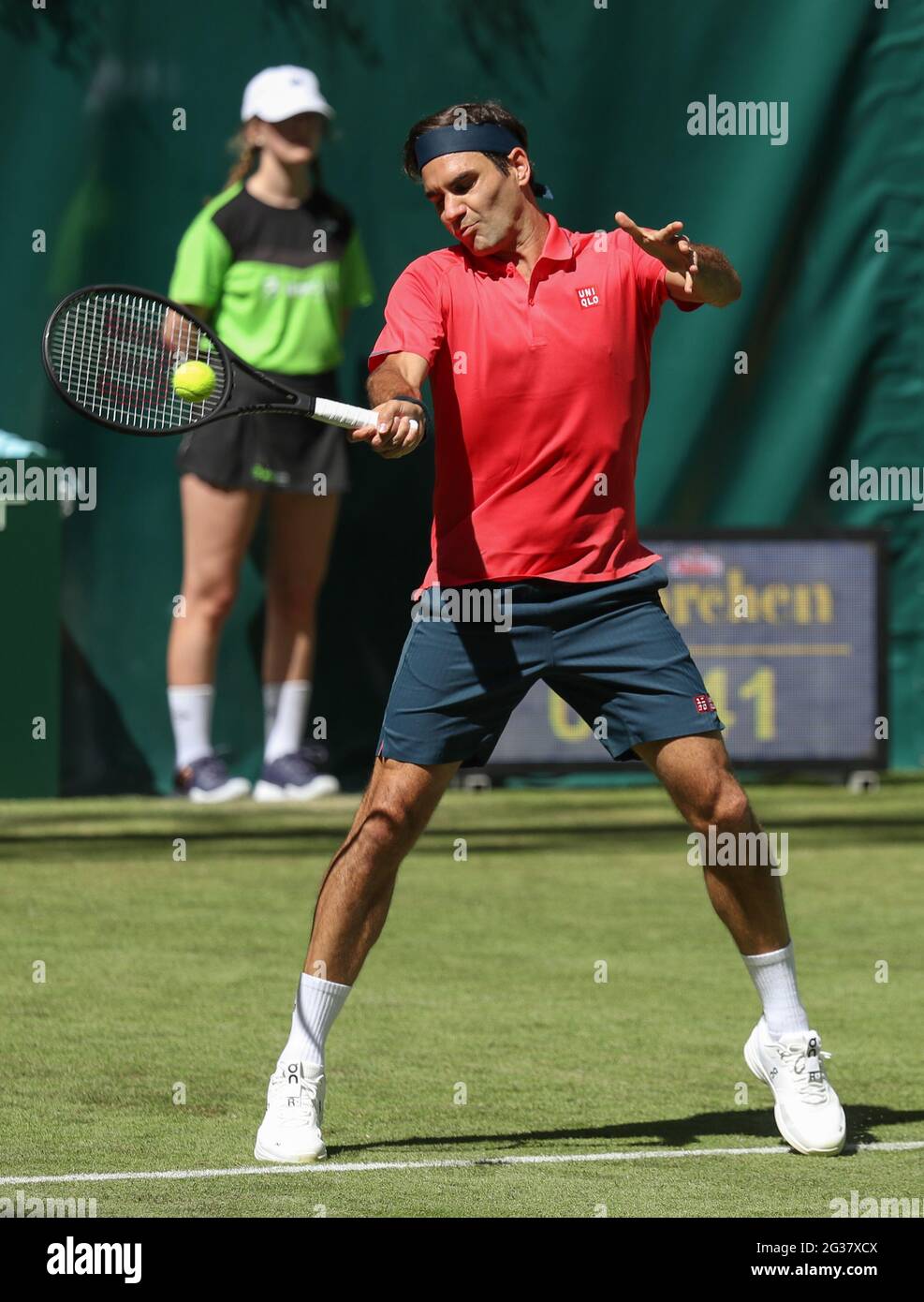 Roger federer forehand hi-res stock photography and images
