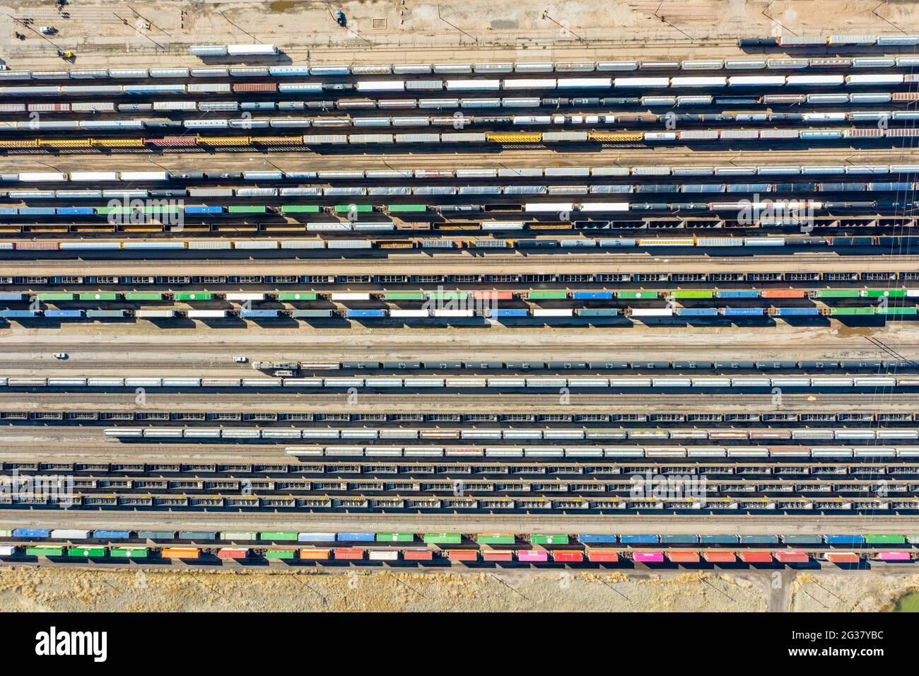 Bailey Yard, world’s largest railroad classification yard, North Platte