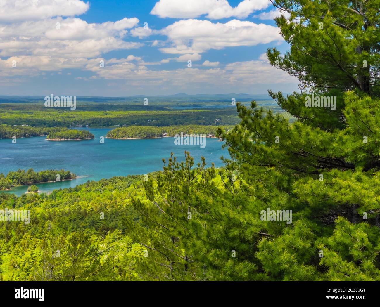 Giant Slide Loop Carriage Road, Acadia National Park, Maine, USA Stock Photo