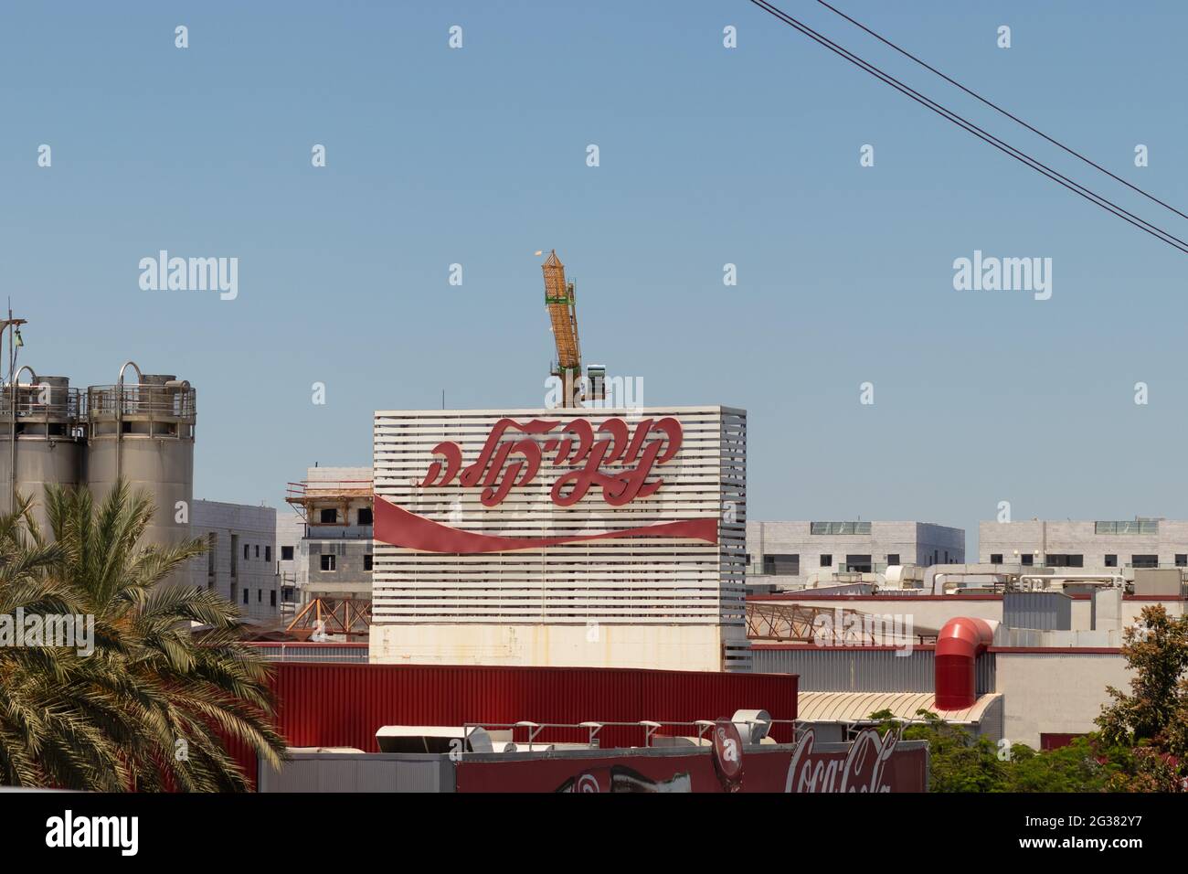 bnei brakisrael. 07062021. The CocaCola factories in Israel Stock