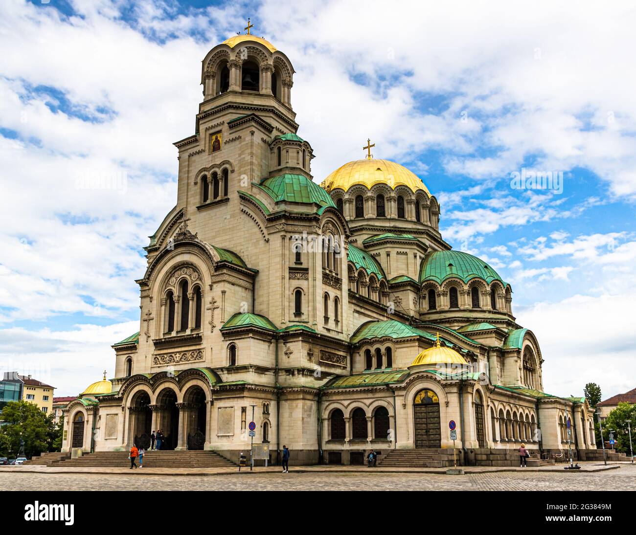 Cathedral Saint Aleksandar Nevski in Sofia, Bulgaria Stock Photo