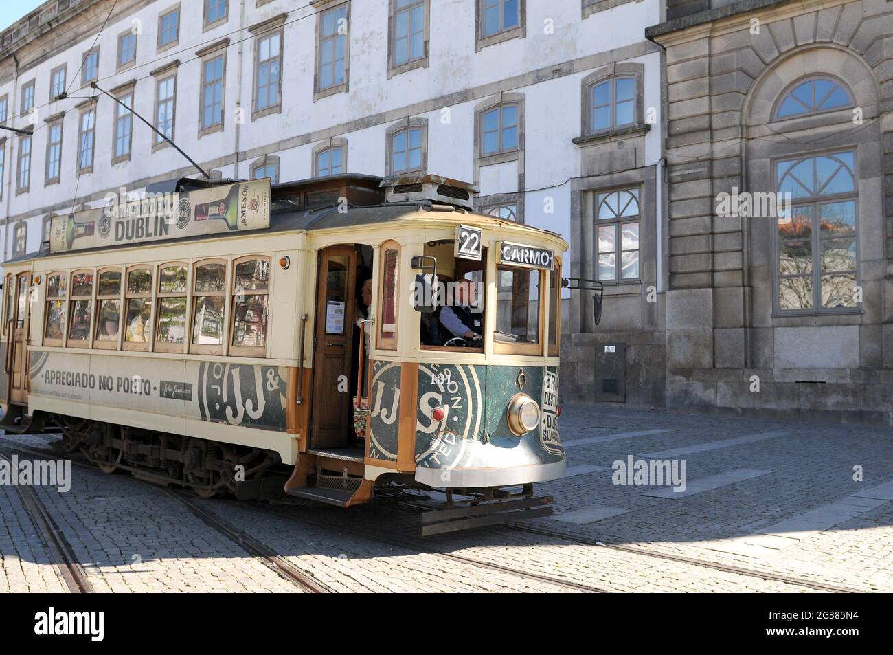 Tram in Porto (Credit Image: © Julen Pascual Gonzalez) Stock Photo