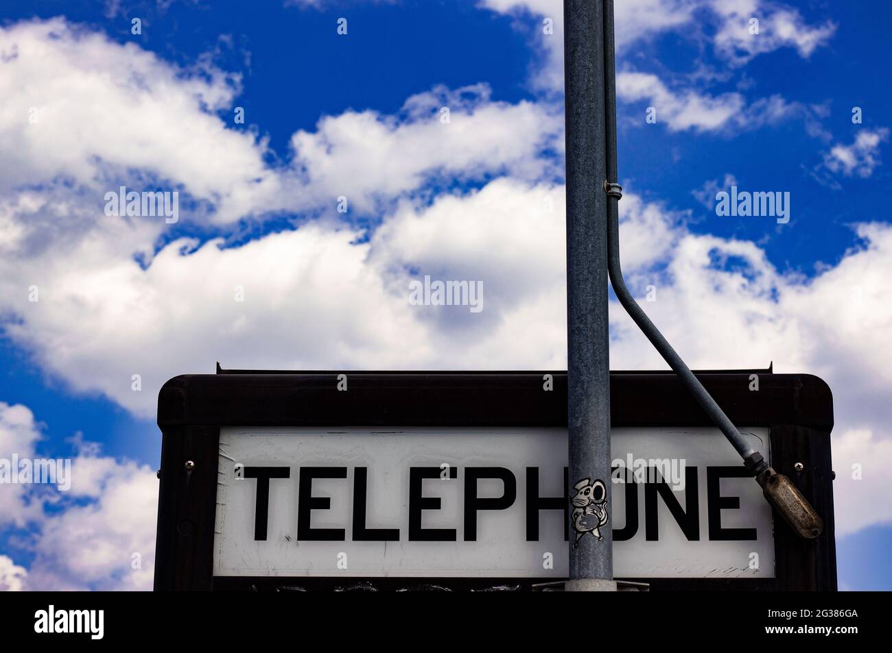 Vintage Phone Booth Stock Photo