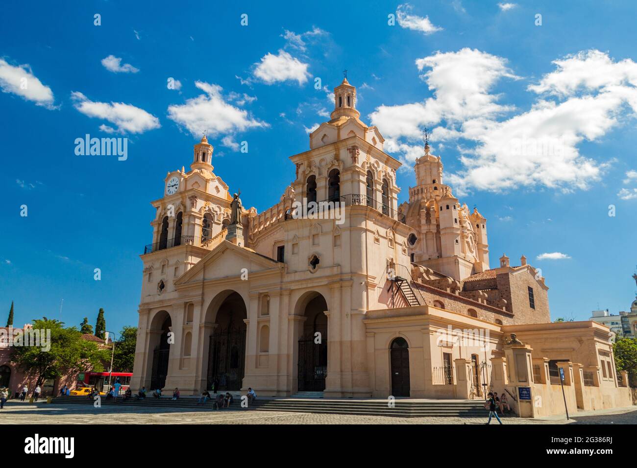 CORDOBA, ARGENTINA - APRIL 2, 2015: View of Cathedral of Cordoba (Our Lady of the Assumption). Stock Photo