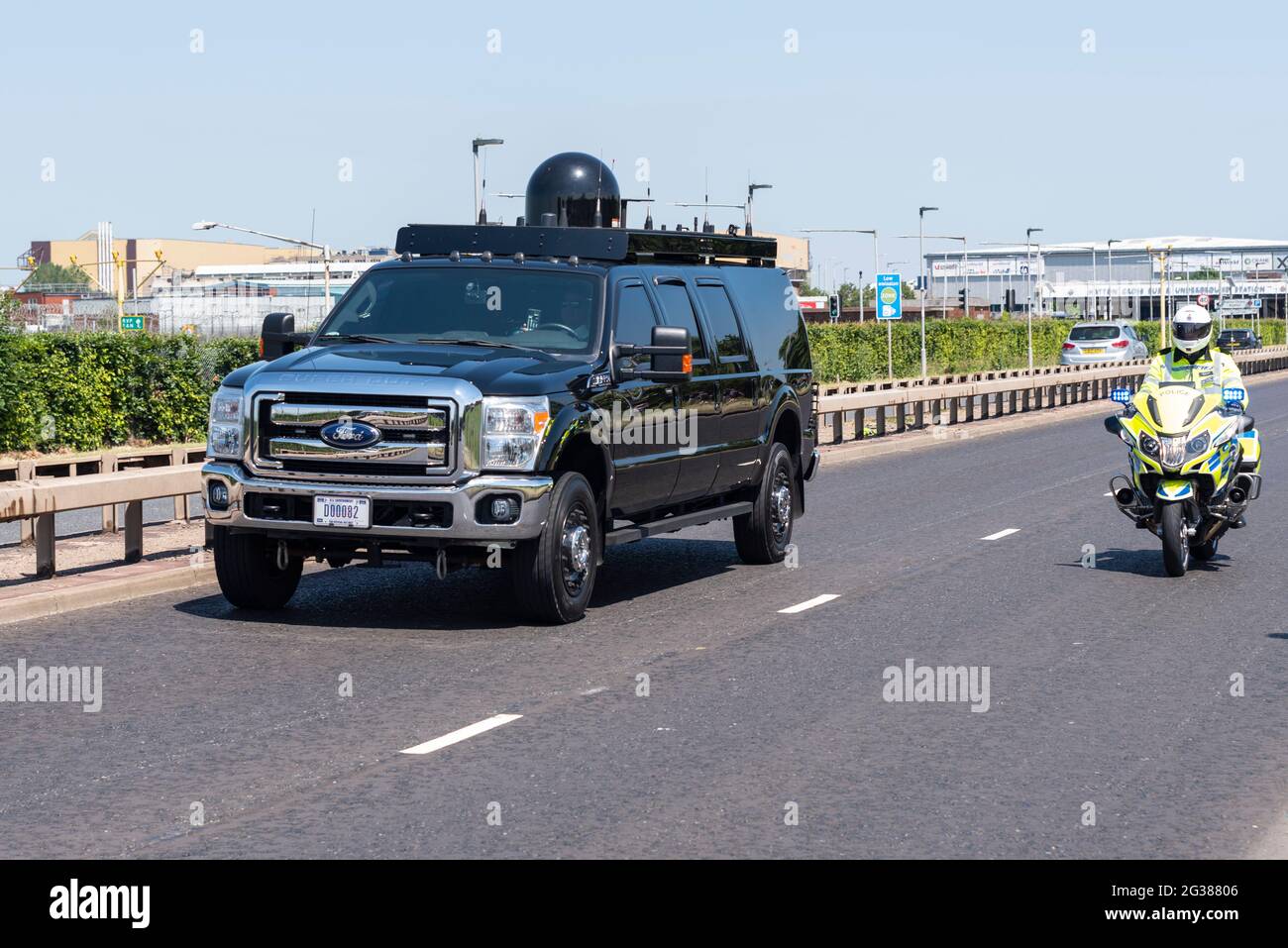 Ford F-350 Super Duty Roadrunner satellite communications vehicle in ...