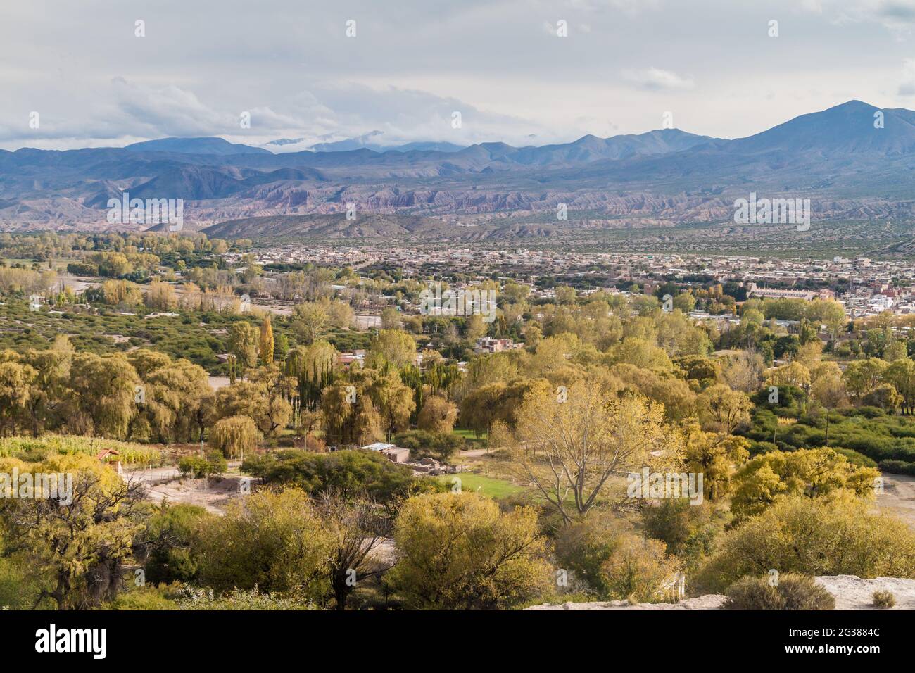 Aerial view of Humahuaca, Argentina Stock Photo - Alamy