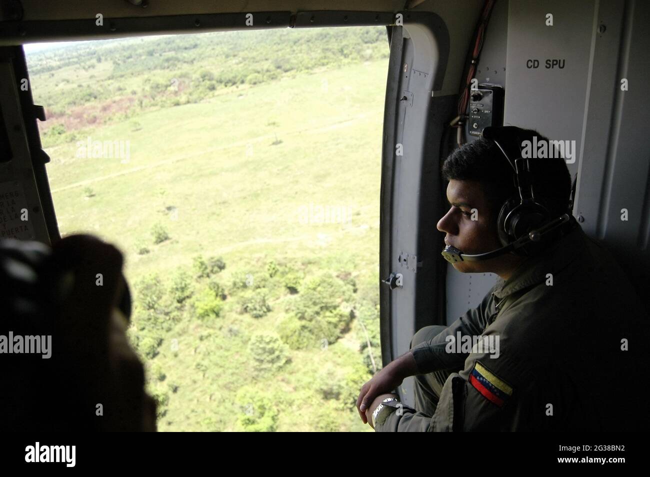 Military operations of the Venezuelan army to fight with the Colombian guerrillas on the border. Stock Photo